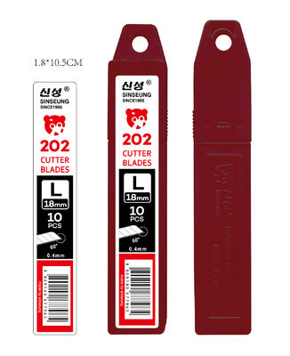 Beli 18mm Snap Off Knife Blades Cutting Cardboard Perak Blade Besar Sinseung L202 pembuatan online