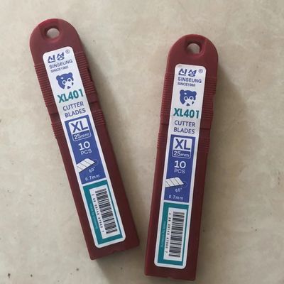 Beli Keamanan Snap Off Knife 25mm 18mm SK2 Carbon Steel Cutter Blades Untuk Inner Box Packing 126mm pembuatan online
