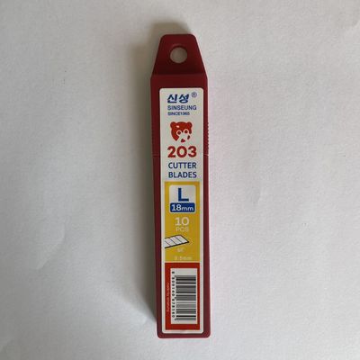 Beli 18 mm Snap-Off Blade Cutter Sinseung L203 60 derajat Sudut 0,5mm pembuatan online
