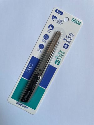 86mm Snap Off Utility Knives Gray Single Blade Slide Lock Beratnya 34g