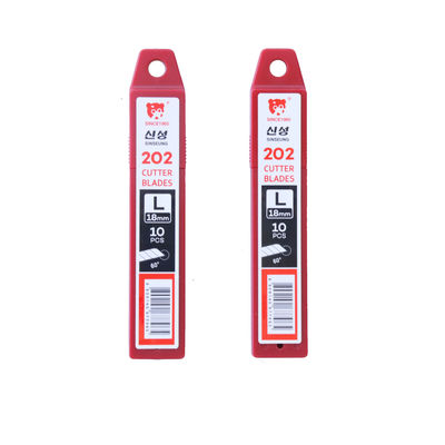 Heavy Duty Snap Off Blade Sinseung L202 18mm 20mm Perak Ketebalan 0,4mm