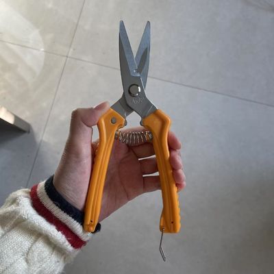 Sharp Multifunction Orange Handle Scissors Untuk Berbagai Tugas Pemotongan