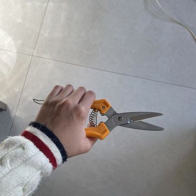 Ideal 200mm Orange Handle Hardware Gunting Untuk Wire Kain Plastik Kulit Pemotongan ((SB101)