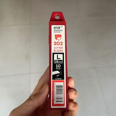 Pengerjaan Hobbyist Snap Blades 18mm Lebar Panjang 109mm 8 Segmen