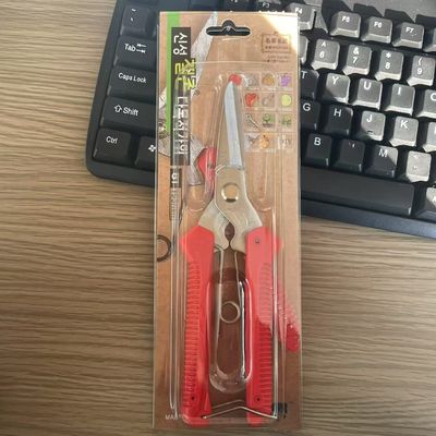 Orange Handle Hardware Gunting Kekerasan HRC 58-60 tahan karat SK5 Steel Blades