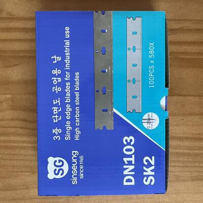 39mm Segmen Sk2 Single Edge Industrial Razor Blades Baja Karbon Tinggi