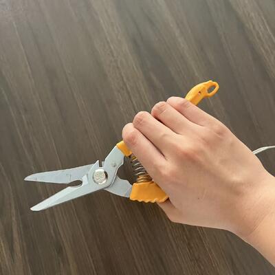 203mm Hardware Scissors SK5 Blade Material Perfect Telecom Wiring Tool tahan lama Hasil pemotongan yang akurat